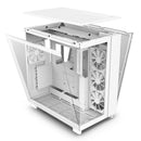 NZXT H9 Flow Dual-Chamber Mid-Tower Airflow Case (Matte White) (CM-H91FW-01) - DataBlitz