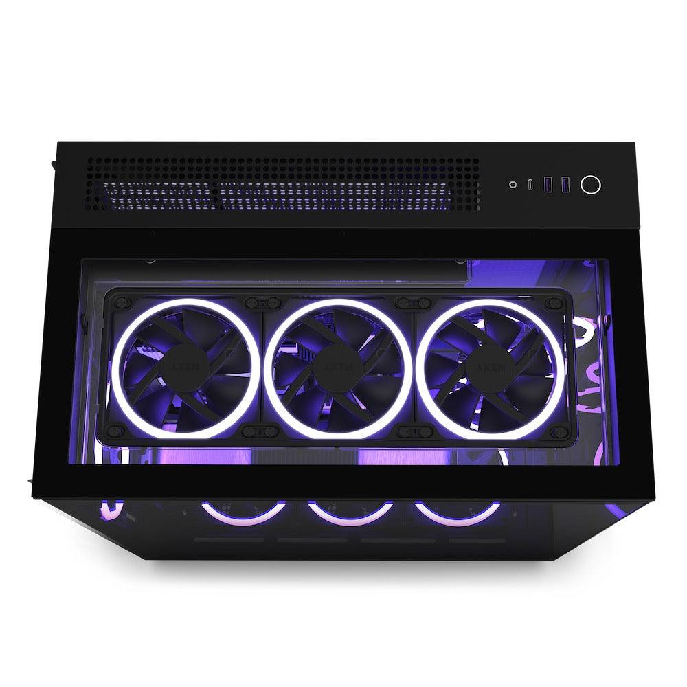 NZXT H9 Elite Premium Dual-Chamber Mid-Tower Airflow Case (Matte Black) (CM-H91EB-01) - DataBlitz