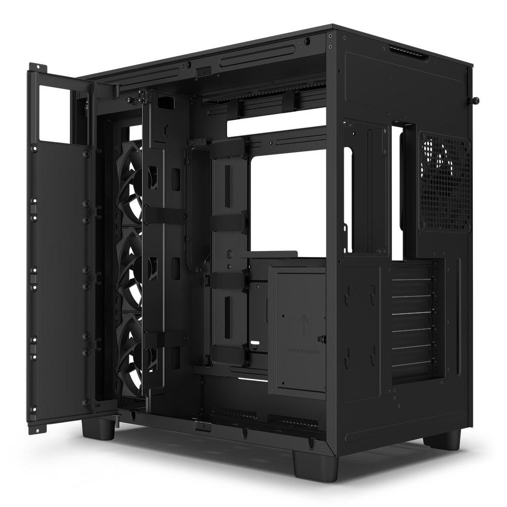 NZXT H9 Flow Dual-Chamber Mid-Tower AirFlow Case (Matte Black) (CM-H91FB-01) - DataBlitz