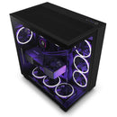 NZXT H9 Flow Dual-Chamber Mid-Tower AirFlow Case (Matte Black)  (CM-H91FB-01) - DataBlitz