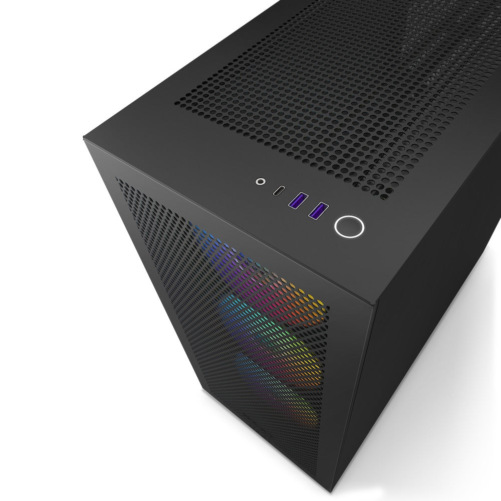 NZXT H7 Flow Mid-Tower Airflow Case With RGB Fans (Matte Black)