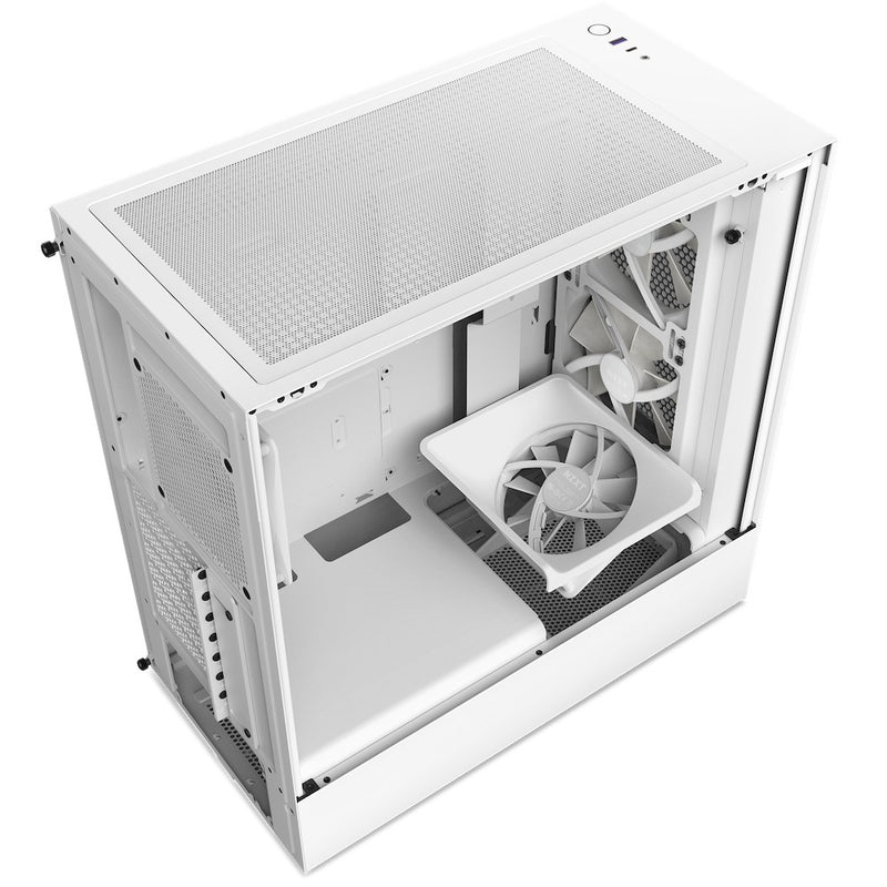 NZXT H5 Flow Compact Mid-Tower Airflow Case With RGB Fans