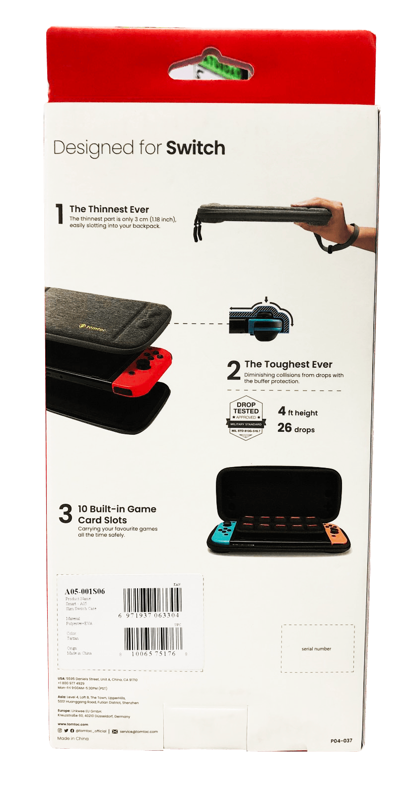 TOMTOC NSW SLIM PROTECTIVE CASE FOR N-SWITCH (TARZAN) (A05-001S06) - DataBlitz