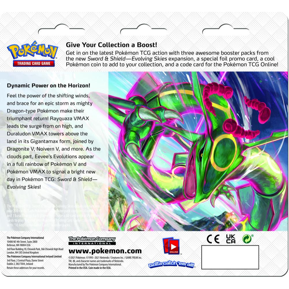 POKEMON TRADING CARD GAME SS7 SWORD & SHIELD EVOLVING SKIES 3 BLISTERS (178-80881) - DataBlitz