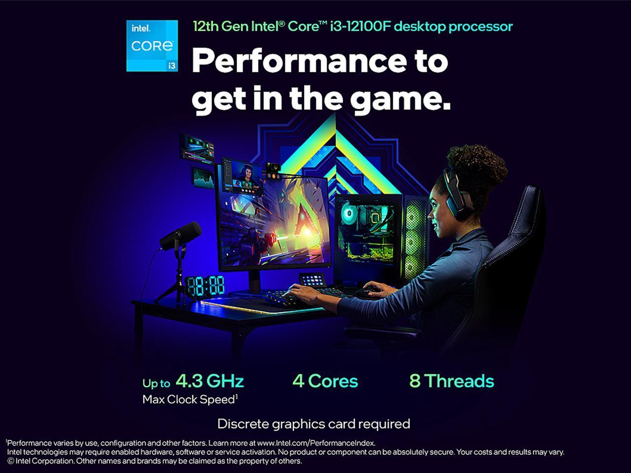 Intel Core i3-12100F Processor - DataBlitz