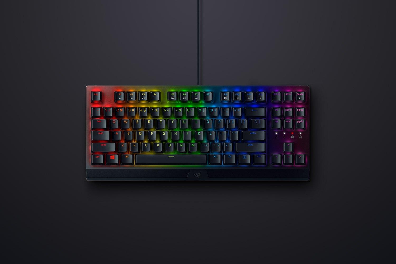 RAZER BLACKWIDOW CHROMA V3 TENKEYLESS MECHANICAL GAMING KEYBOARD (GREEN SWITCHES) - DataBlitz