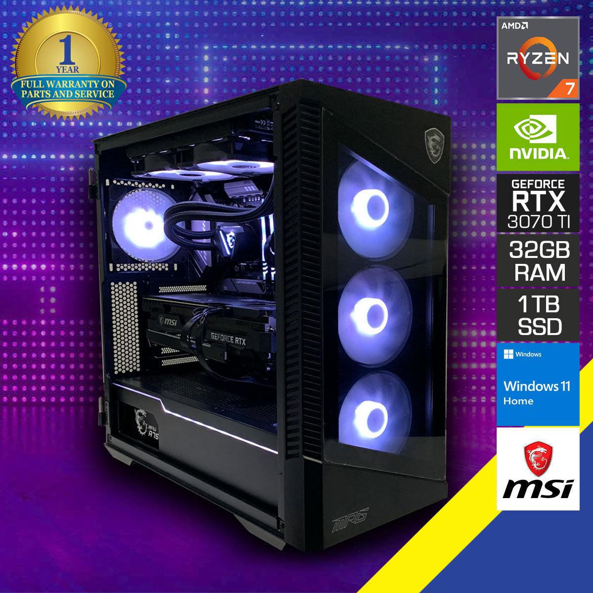 3070 Rtx Gaming Pc Whitebox RTX 3070 PC Tower With Powerful CPU
