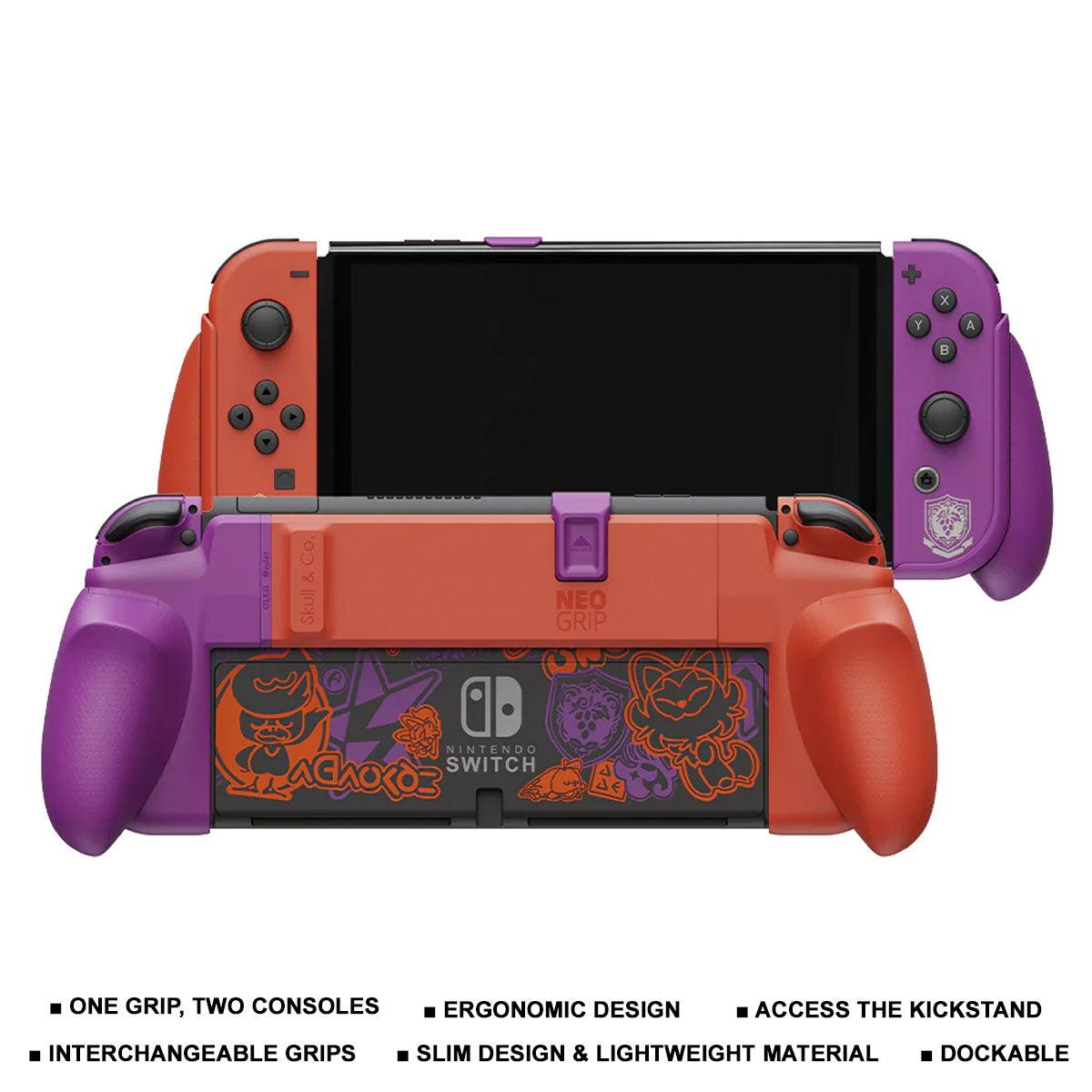 NSW SKULL & CO. Neogrip Limited Edition Pokemon Scarlet & Violet For Switch OLED/Switch (NSNG-LTD-SV) - DataBlitz