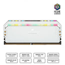 CORSAIR Dominator Platinum RGB 32GB (2x16GB) DDR5 DRAM 5600MHZ C36 Memory Kit (White) (CMT32GX5M2B5600C36W) - DataBlitz