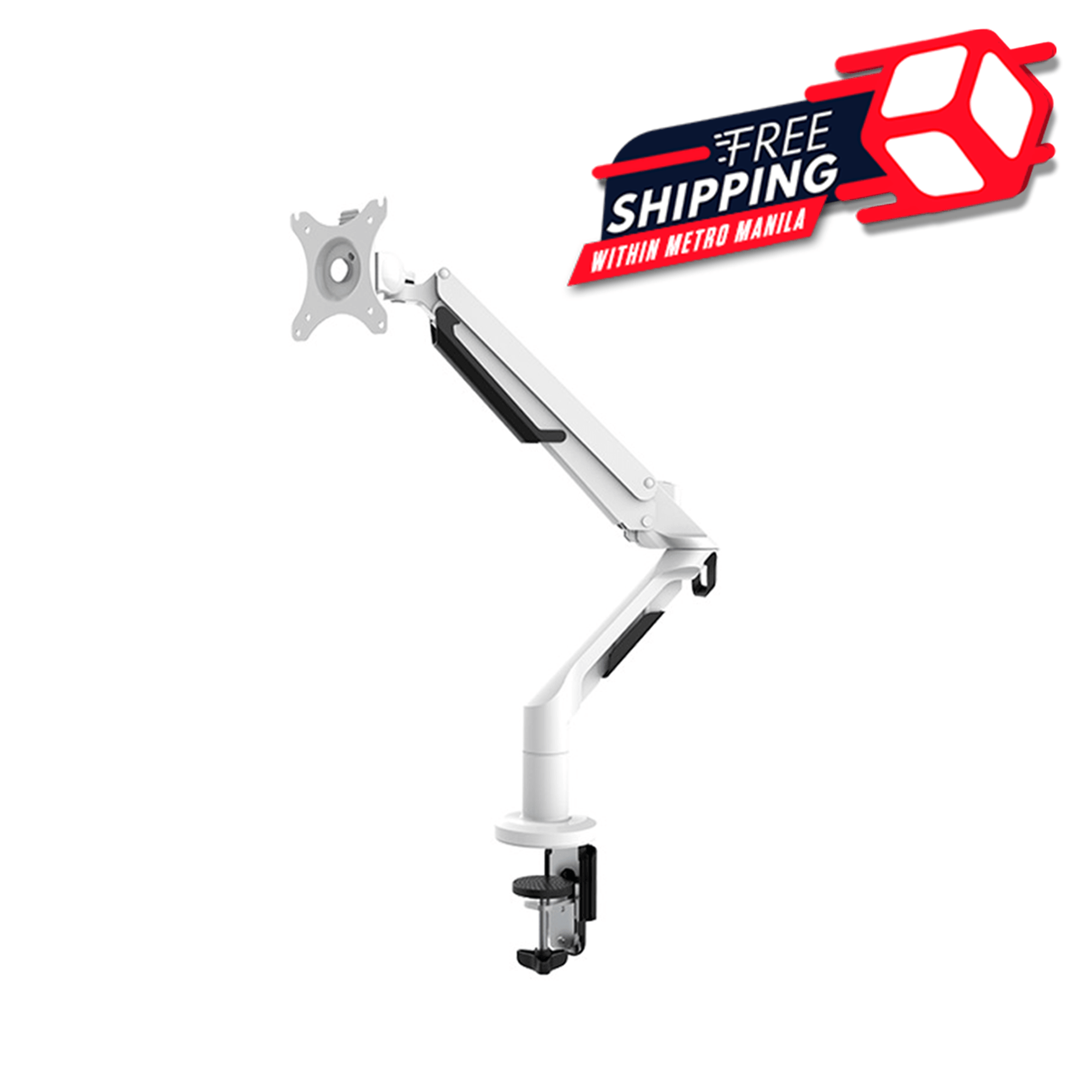 FLEXISPOT SINGLE MONITOR MOUNT 17-36 INCHES (WHITE) (MA8W) - DataBlitz