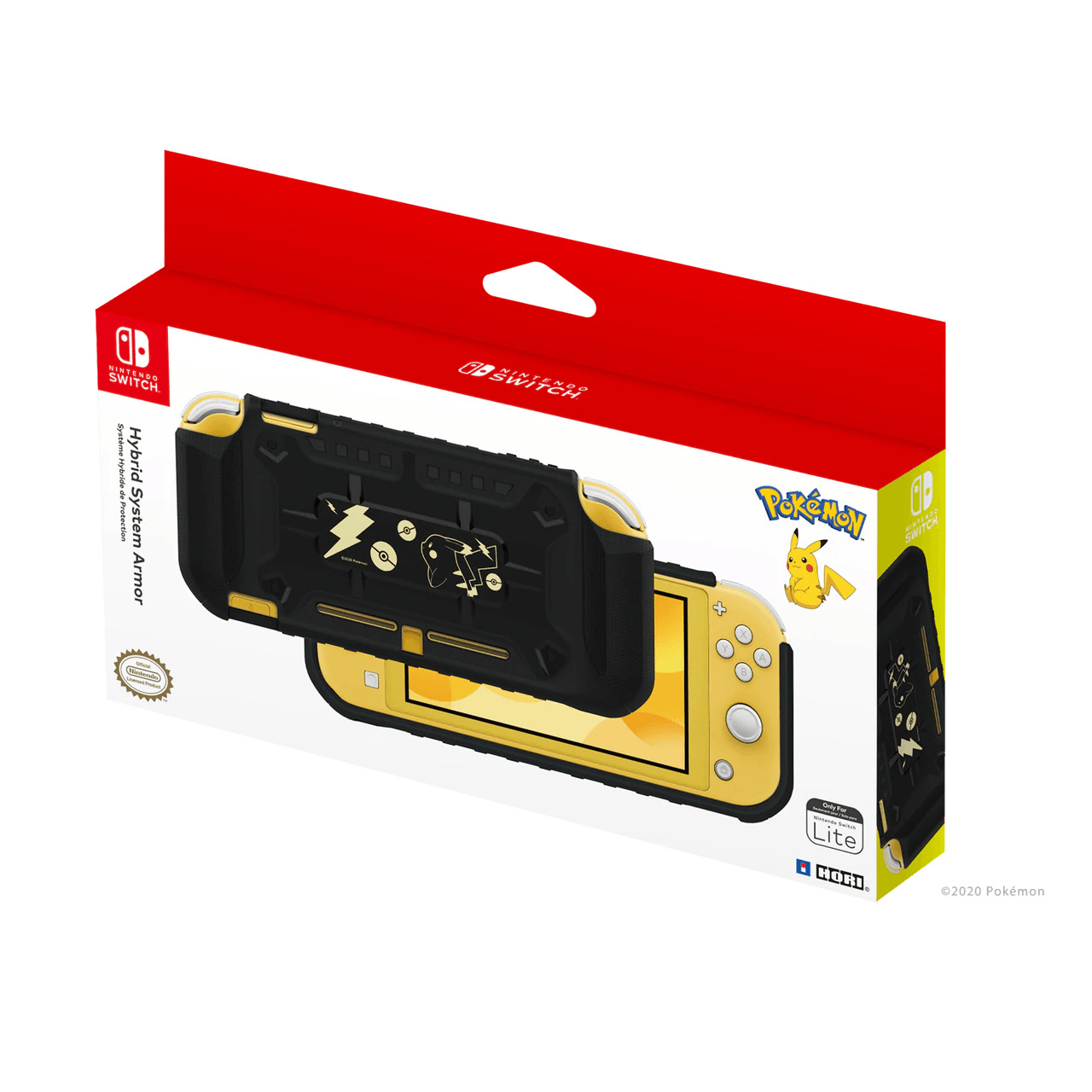 HORI NSW LITE HYBRID SYSTEM ARMOR POKEMON PIKACHU (BLACK & GOLD) (NS2-077U) - DataBlitz