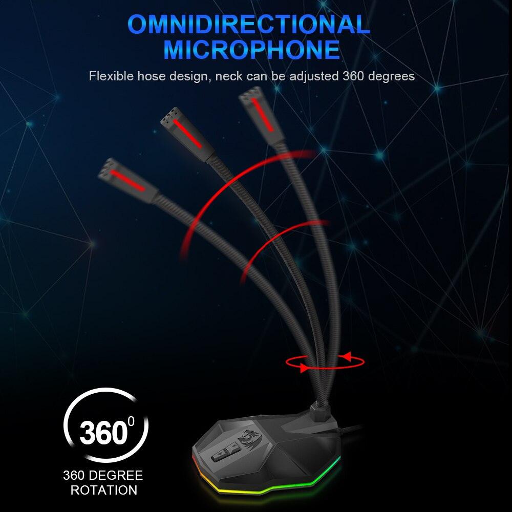 REDRAGON GM99 STIX USB WIRED MICROPHONE RGB - DataBlitz
