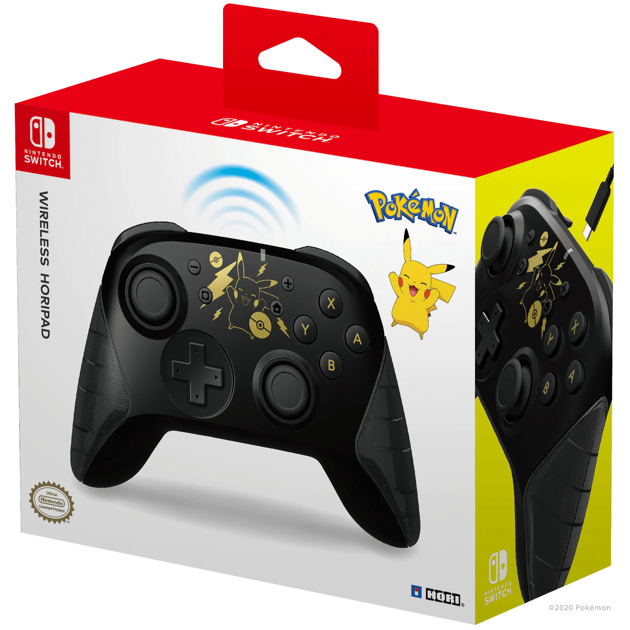 HORI NSW WIRELESS HORIPAD POKEMON PIKACHU (BLACK & GOLD) (NSW-293U) - DataBlitz