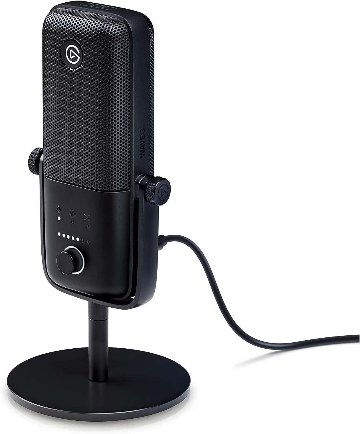ELGATO WAVE 3 PREMIUM MICROPHONE & DIGITAL MIXING SOLUTION - DataBlitz