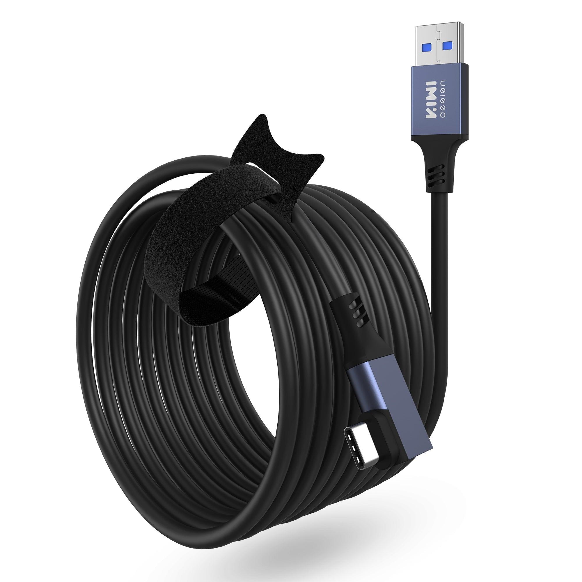 KIWI Design Aluminum Housing USB Link Cable For Oculus Quest (Black) (KW-QC-7-US)