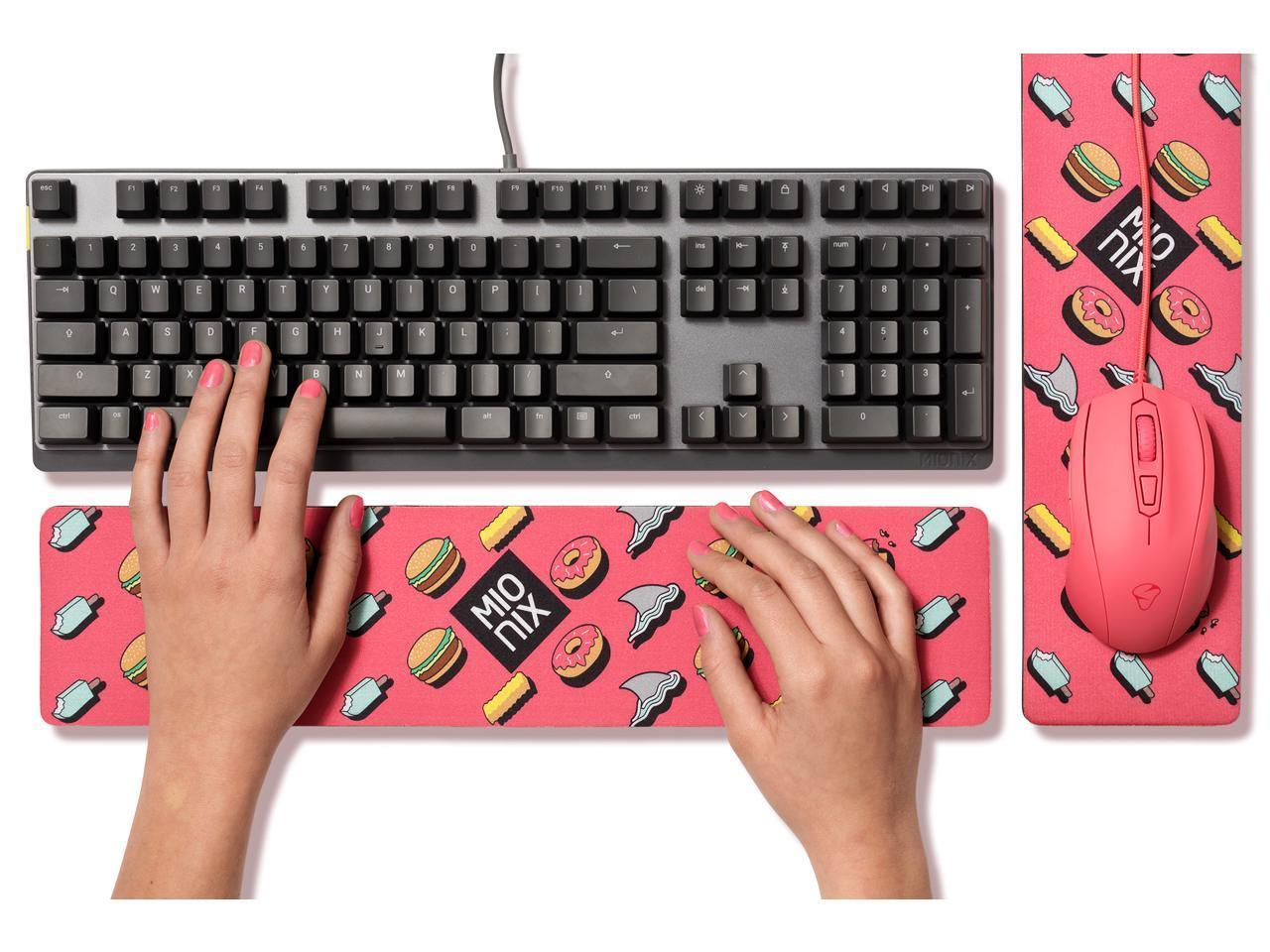 MIONIX LONG MOUSE PAD FROSTING MOUSE OR WRIST PAD (PINK) - DataBlitz