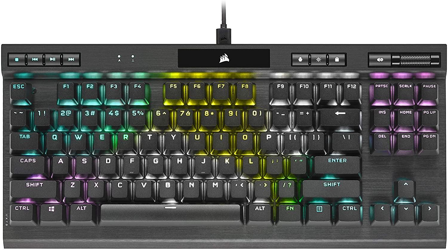 CORSAIR K70 RGB TKL CHAMPION SERIES MECHANICAL GAMING KEYBOARD (CHERRYY MX SPEED) - DataBlitz
