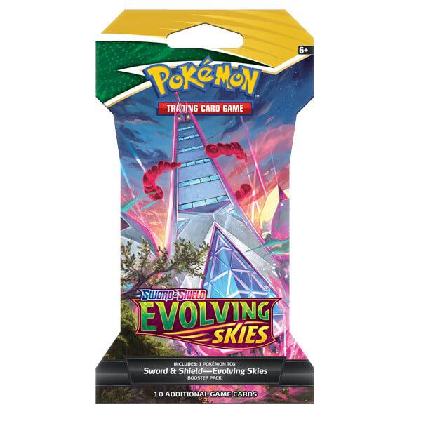 POKEMON TRADING CARD GAME SS7 SWORD & SHIELD EVOLVING SKIES BOOSTER (SLEEVED) (178-80878) (ONE RANDOM BOOSTER PACK) - DataBlitz