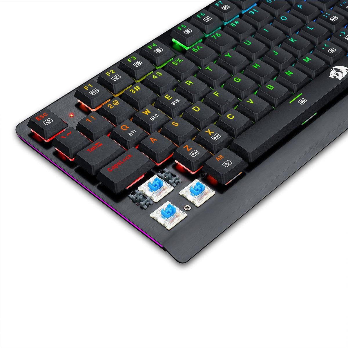REDRAGON DRAGON WARRIOR MECHANICAL GAMING KEYBOARD (BLACK) (DUST-PROOF BLUE) (K603P-KBS) - DataBlitz