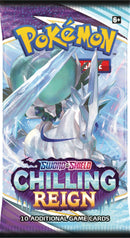 POKEMON TRADING CARD GAME SS6 SWORD & SHIELD CHILLING REIGN MINI PORTFOLIO HOLD 60 CARDS WITH 1 BOOSTER - DataBlitz