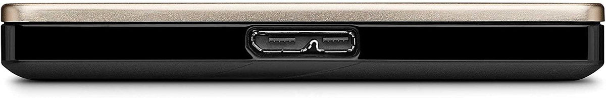 SEAGATE 2TB/TO BACKUP PLUS ULTRA SLIM PORTABLE STORAGE (GOLD) - DataBlitz