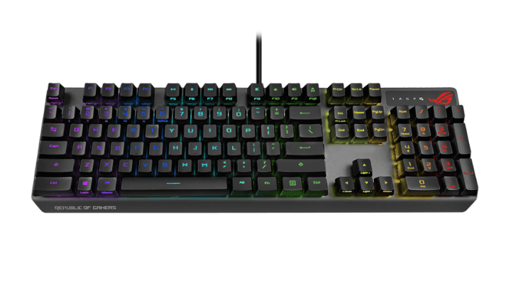 ASUS ROG STRIX SCOPE RX OPTICAL MECHANICAL GAMING KEYBOARD (RED) (XA05) - DataBlitz