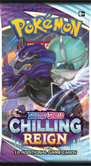 POKEMON TRADING CARD GAME SS6 SWORD & SHIELD CHILLING REIGN BOOSTER (177-80846) (ONE RANDOM BOOSTER PACK) - DataBlitz