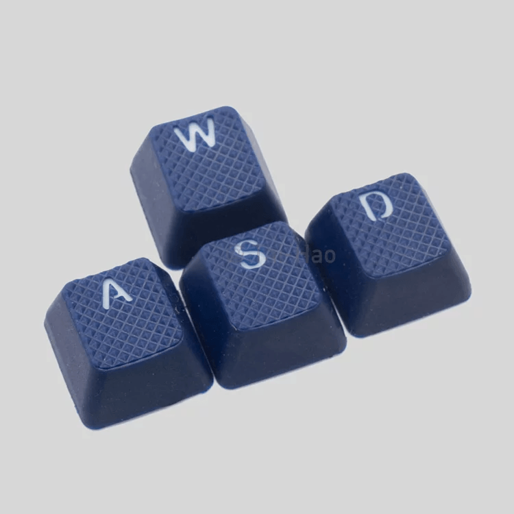 TAIHAO RUBBER DOUBLE SHOT BACKLIT GAMING WASD KEYCAPS SET FOR CHERRY MX SWITCH TYPE (8-KEYS) (BLUE) - DataBlitz