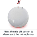 AMAZON ALL-NEW ECHO DOT 4TH GEN SMART SPEAKER WITH CLOCK & ALEXA (GLACIER WHITE) - DataBlitz