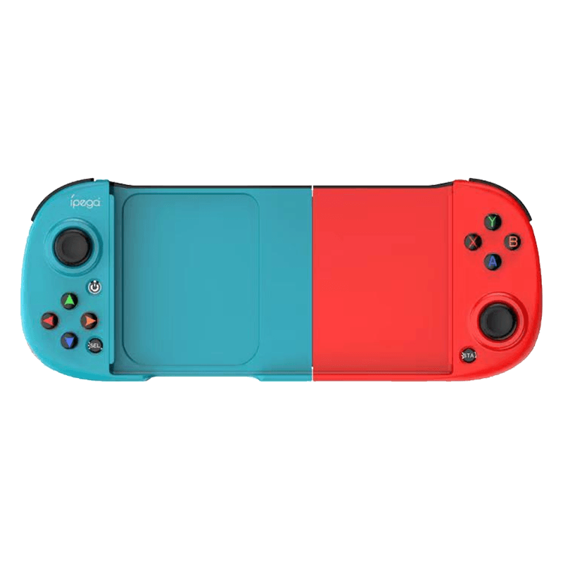 Ipega Retractable Wireless Controller For Android/IOS Smartphone/Tablets/Smart TV/P3/N-S/Windows Pc (Cyan/Red) (PG-9217B) - DataBlitz