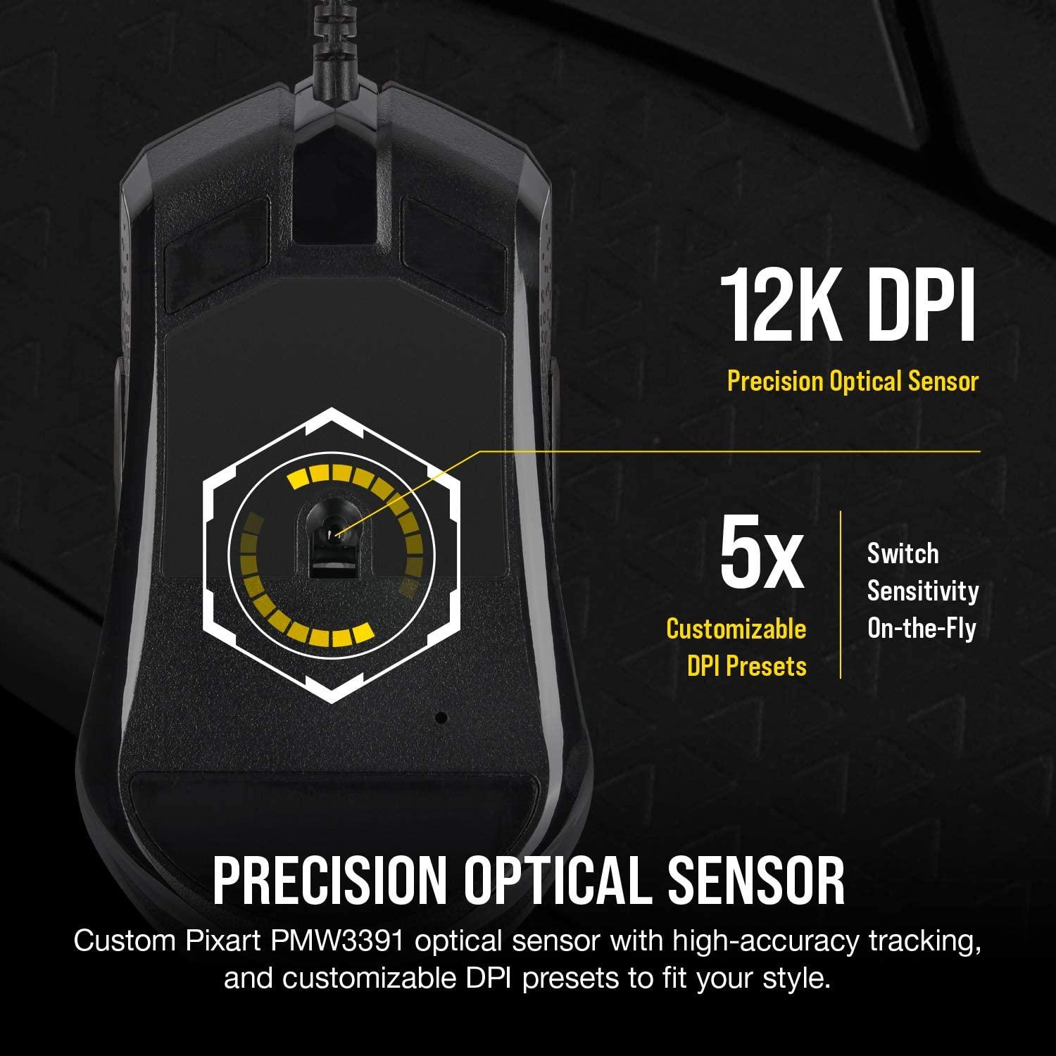 Corsair M55 RGB Pro Ambidextrous Multi-Grip Gaming Mouse - DataBlitz