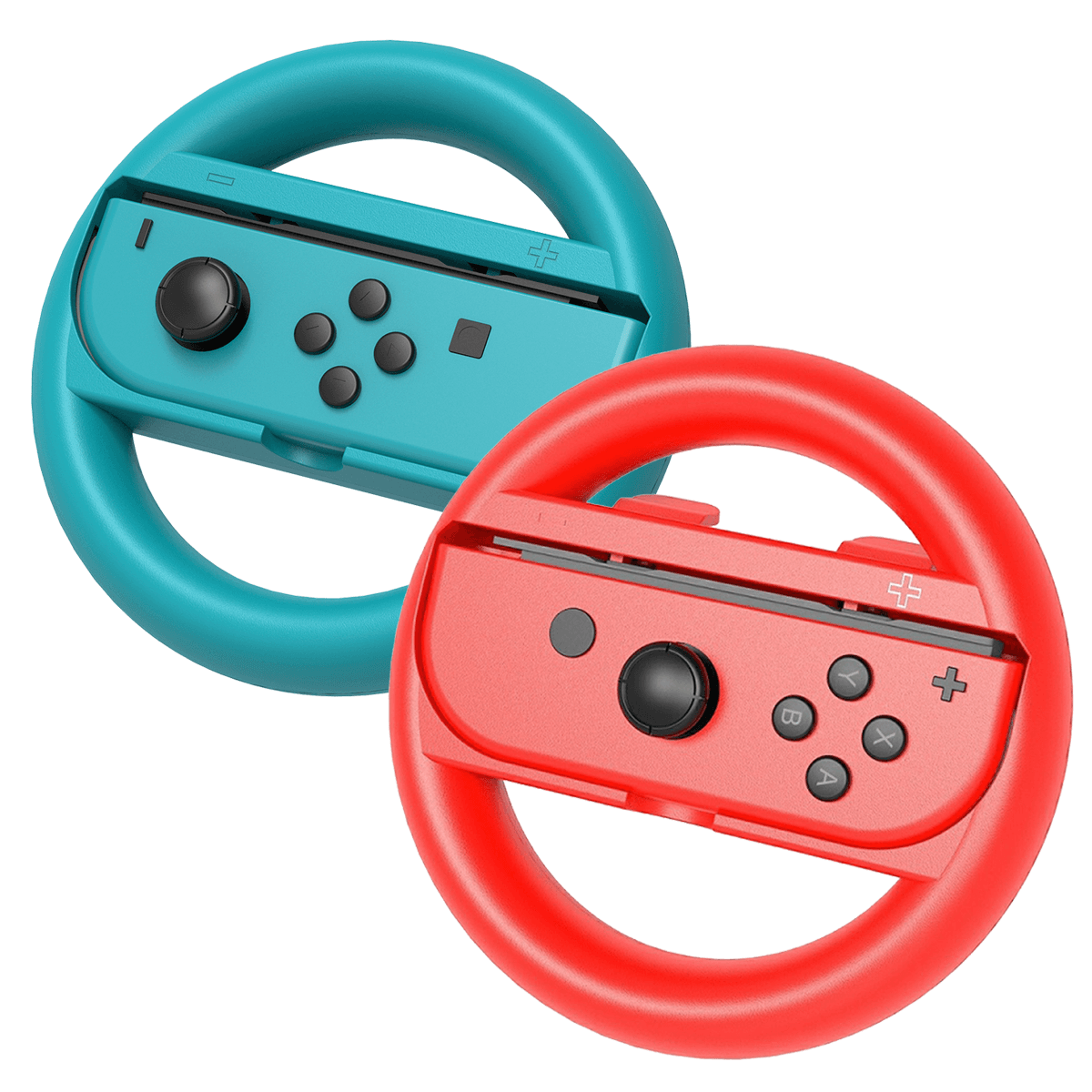 IPEGA RACING GAMES STEERING WHEEL 2 PCS FOR N-SWITCH JOY-CON (RED/BLUE) (PG-SW086) - DataBlitz