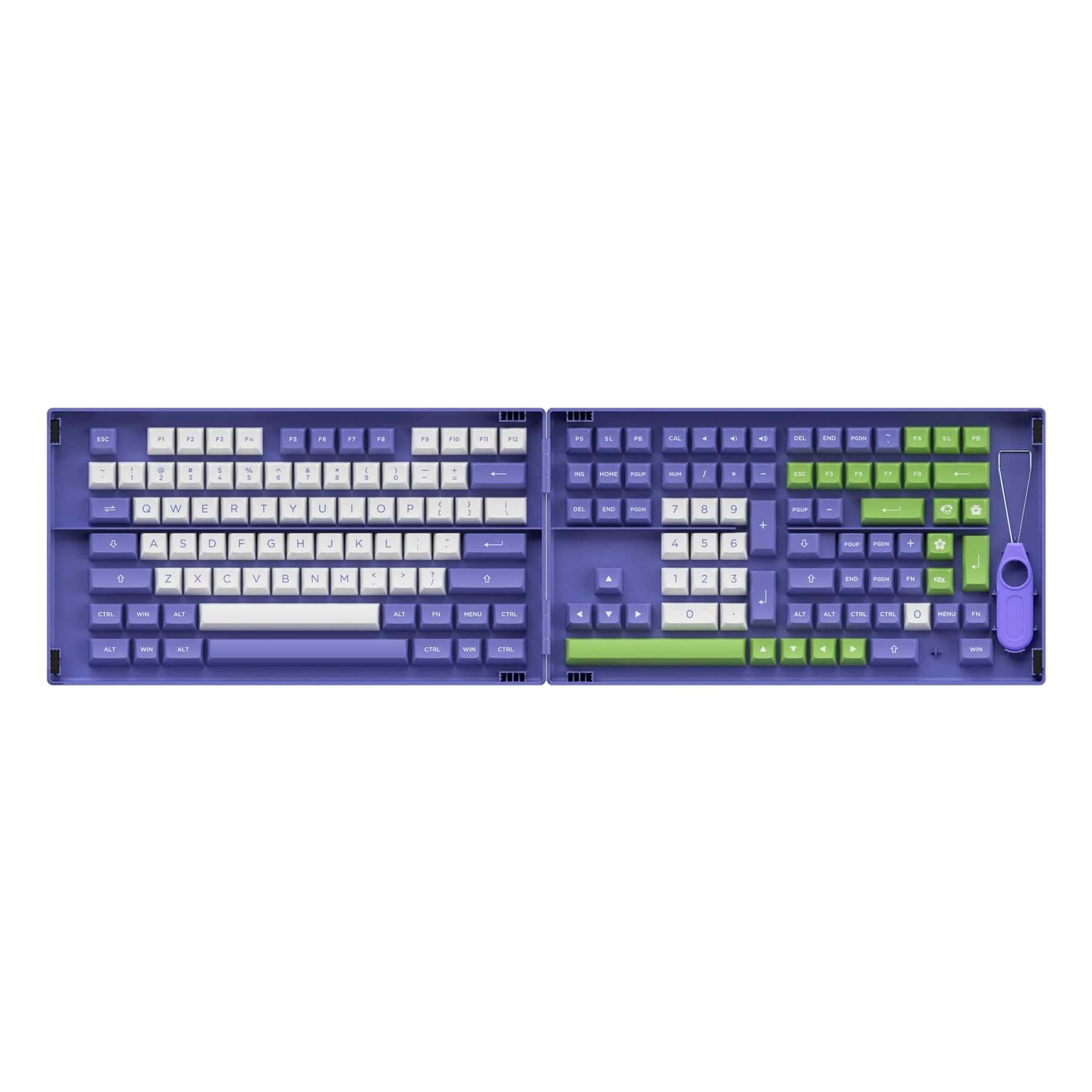 AKKO PERIWINKLE VERY PERI FULL KEYCAPS SET ASA 197 KEYS - DataBlitz