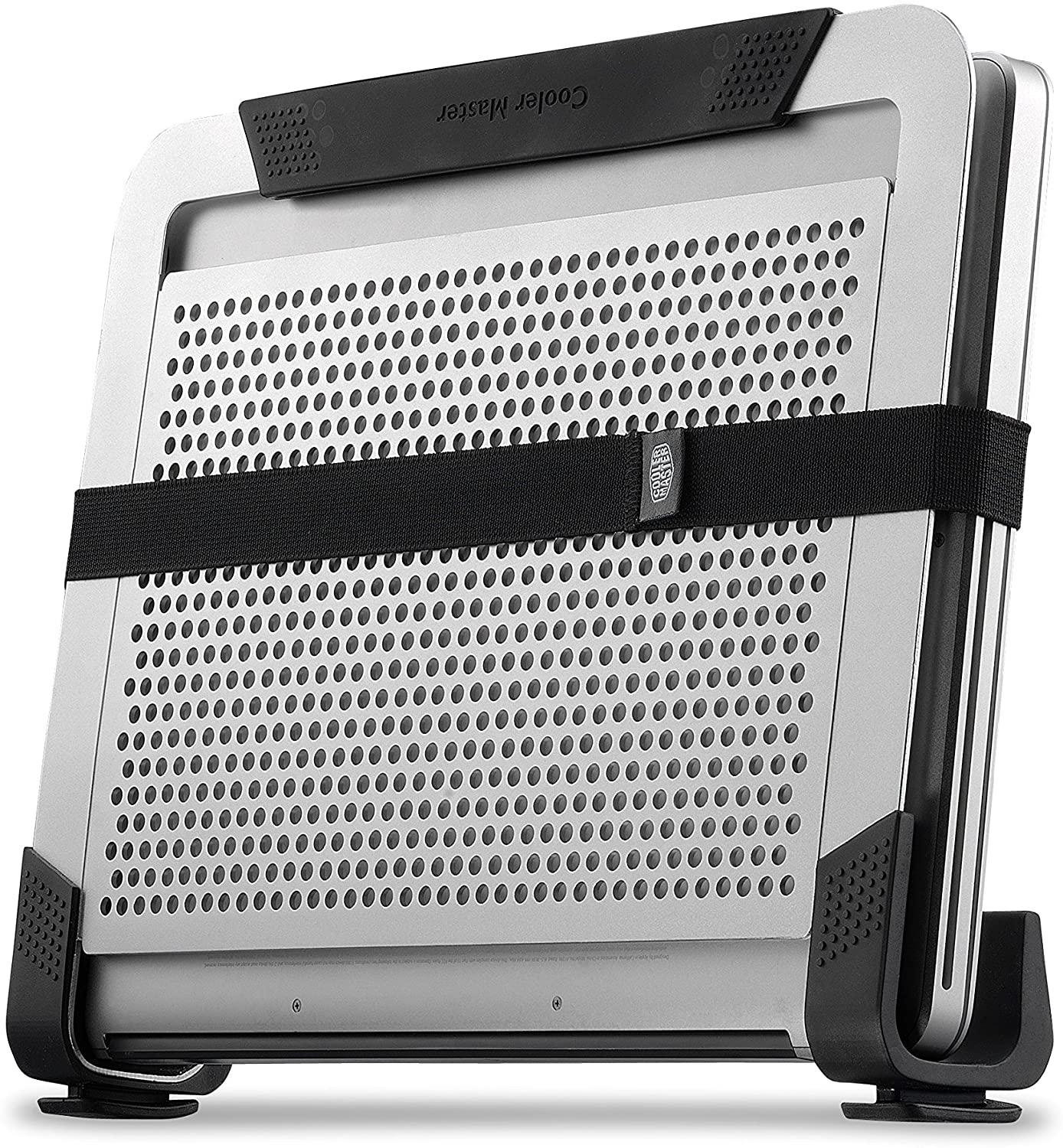 COOLER MASTER NOTEPAL U2 PLUS MOVABLE FAN ALUMINUM COOLING PAD (SILVER) - DataBlitz