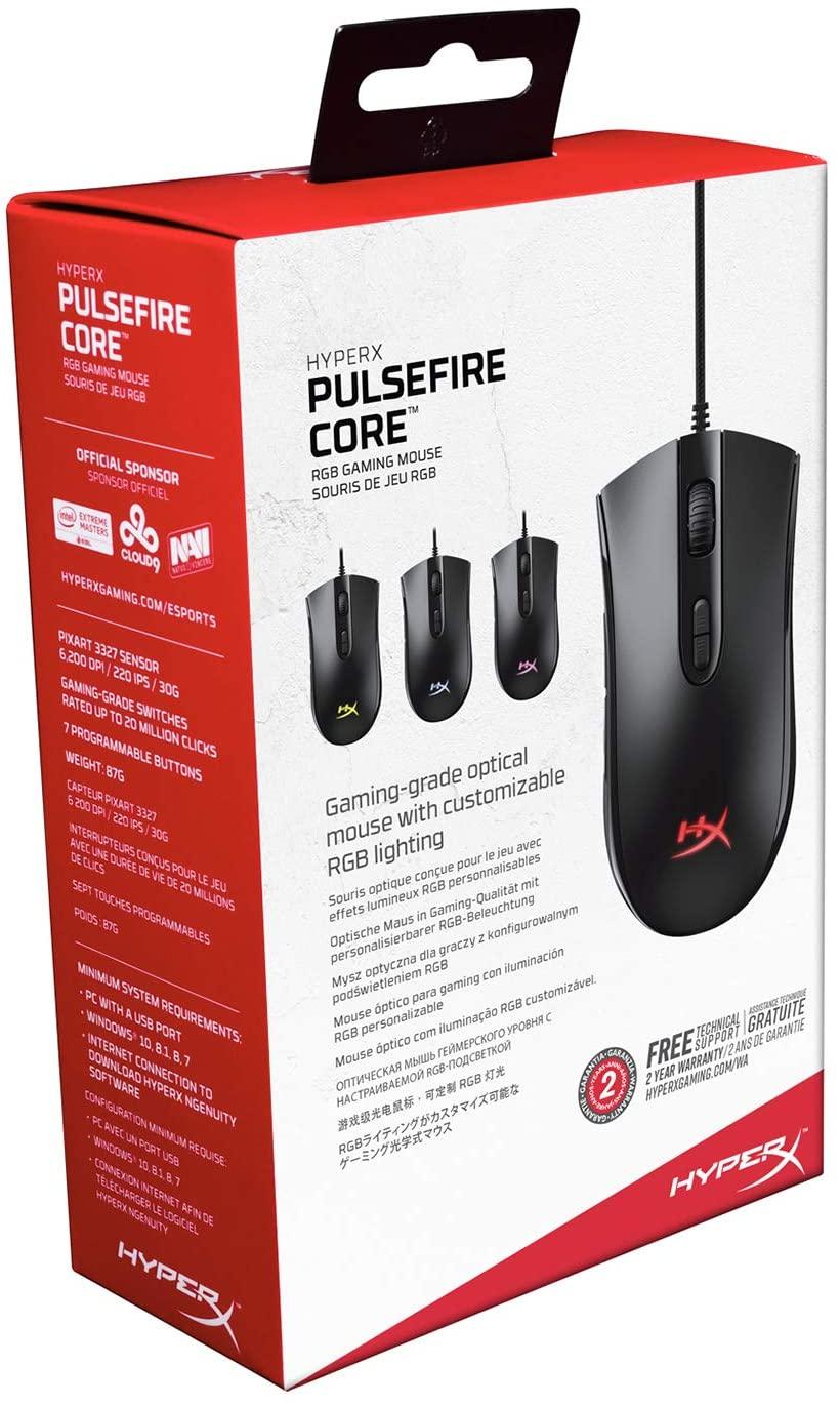 HYPERX PULSEFIRE CORE RGB GAMING MOUSE - DataBlitz