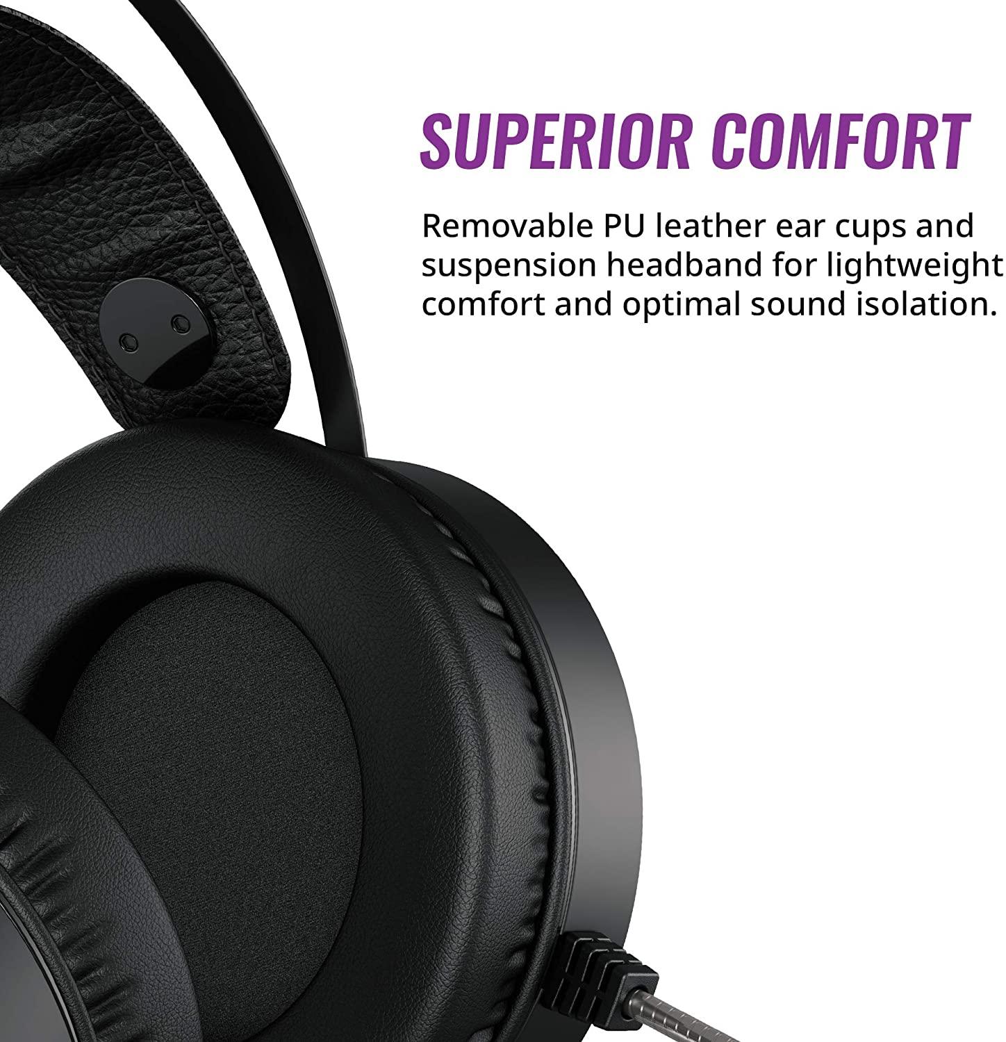 Cooler Master CH321 Comfortable Gaming Headset with Boom Mic & RGB Logo - DataBlitz