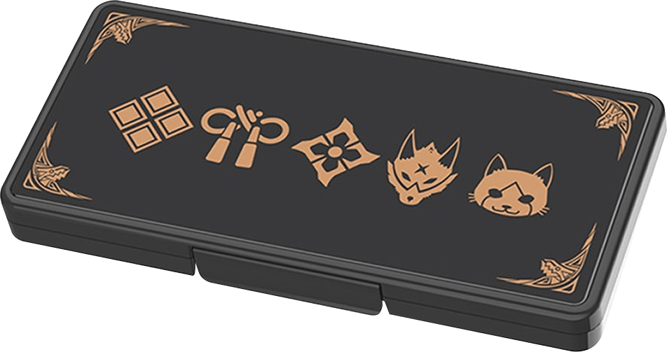 IINE NSW GAME CARD CASE 8+8 MONSTER HUNTER RISE BLACK (L497) - DataBlitz