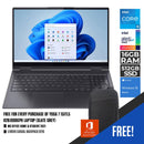 LENOVO YOGA 7 15ITL5 82BJ00DGPH 15.6” FHD LAPTOP (SLATE GREY) + MS OFFICE HOME & STUDENT 2021 + LENOVO CASUAL BACKPACK B210 - DataBlitz