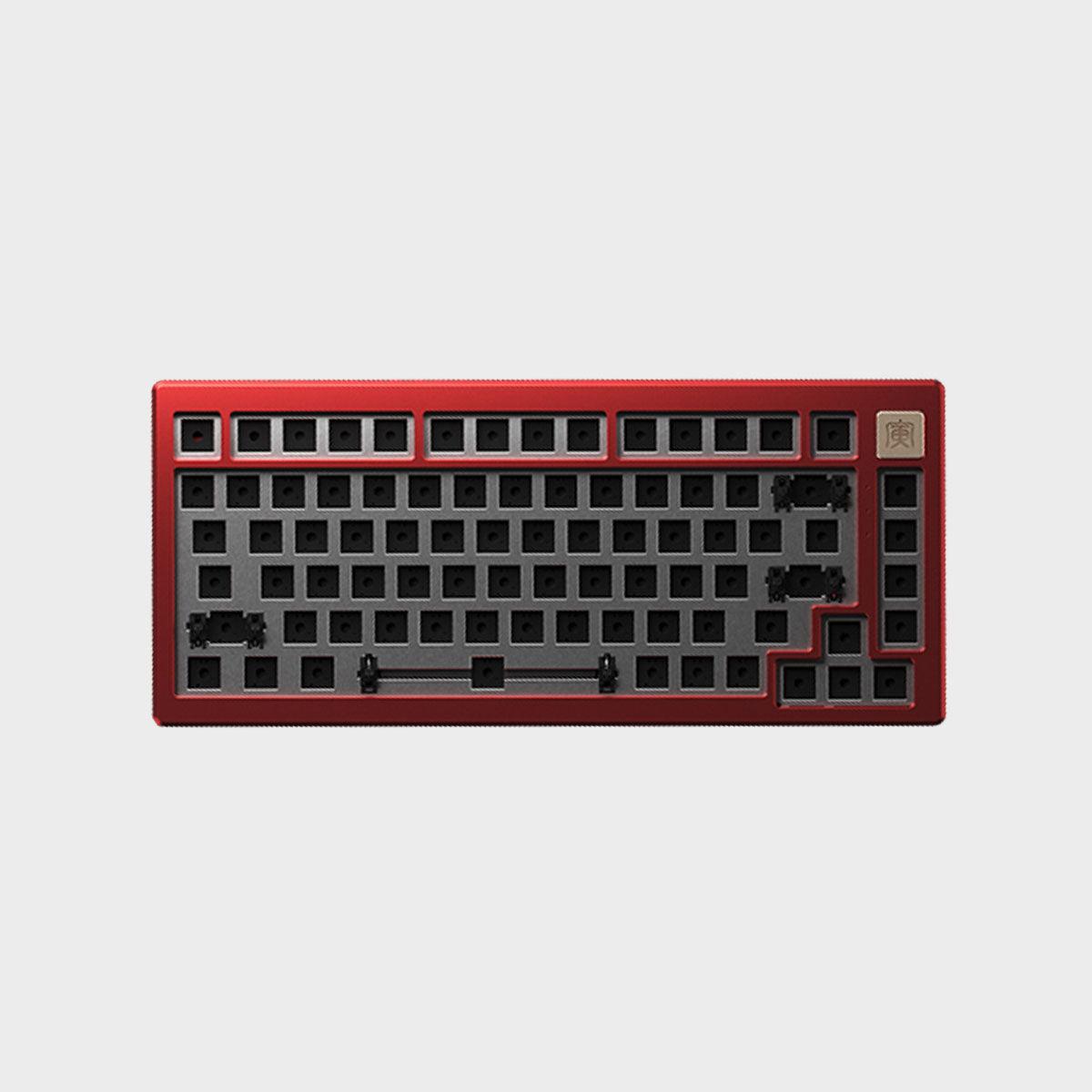 AKKO MOD006 RGB Hot-Swappable Mechanical Keyboard DIY Kit With Gasket Mount Structure (Red) - DataBlitz