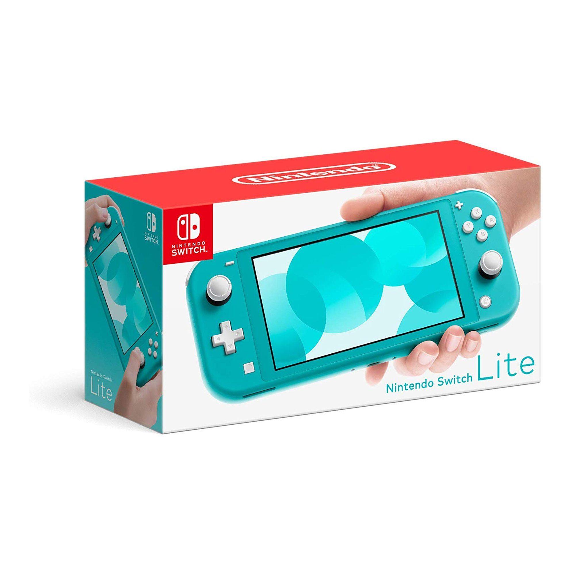 Nintendo Switch Lite Console Turquoise + Dobe Glass Film 9H (TNS-19118) Bundle - DataBlitz