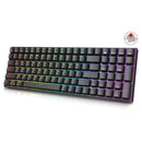 ROYAL KLUDGE RK100 TRI-MODE RGB 100 KEYS HOT SWAPPABLE MECHANICAL KEYBOARD BLACK (RED SWITCH) - DataBlitz