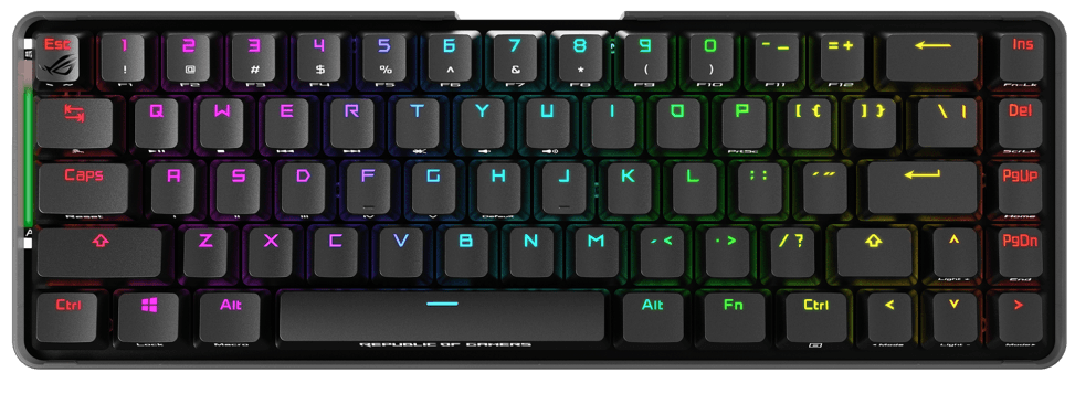 ASUS ROG FALCHION 65% WIRELESS MECHANICAL GAMING KEYBOARD (MX CHERRY-RGB RED LINEAR & EFFORTLESS) - DataBlitz