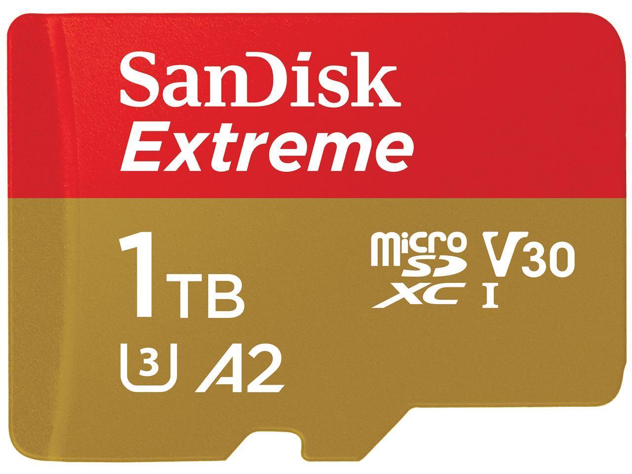 Sandisk Extreme 1TB UHS-1 190MB/S MicroSDXC Card