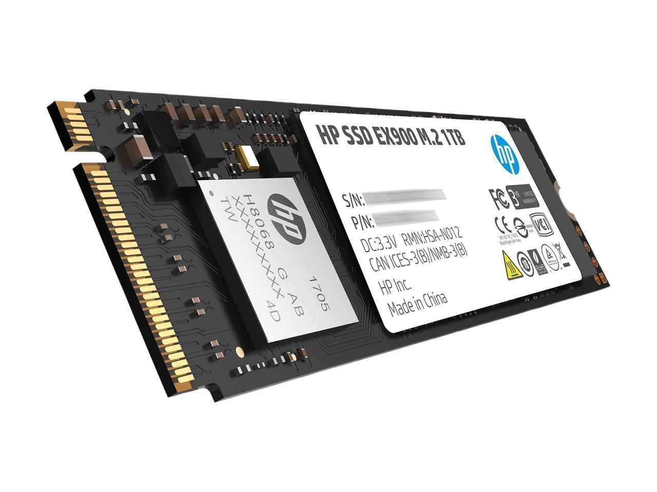 HP EX900 M.2 1TB PCIE Gen3 X4 NVME 3D TLC NAND Internal SSD (5XM46AA#ABB) - DataBlitz