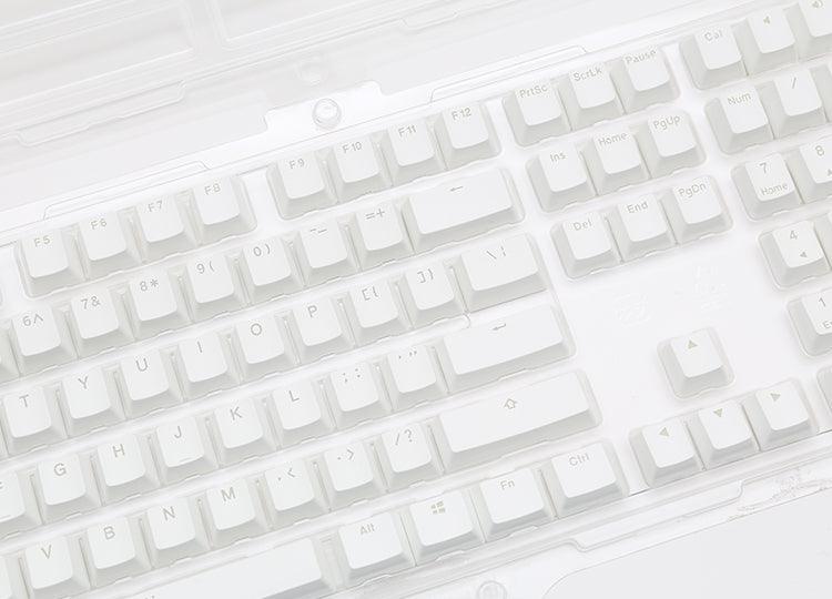 DUCKY 108-KEY PBT SEAMLESS DOUBLESHOT WHITE BACKLIT KEYCAP SET (DKSA108-USPDWNNO2) - DataBlitz
