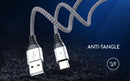 Motivo H21 Data Cable Braided Wire 120CM Micro USB (Grey) (S0011) - DataBlitz