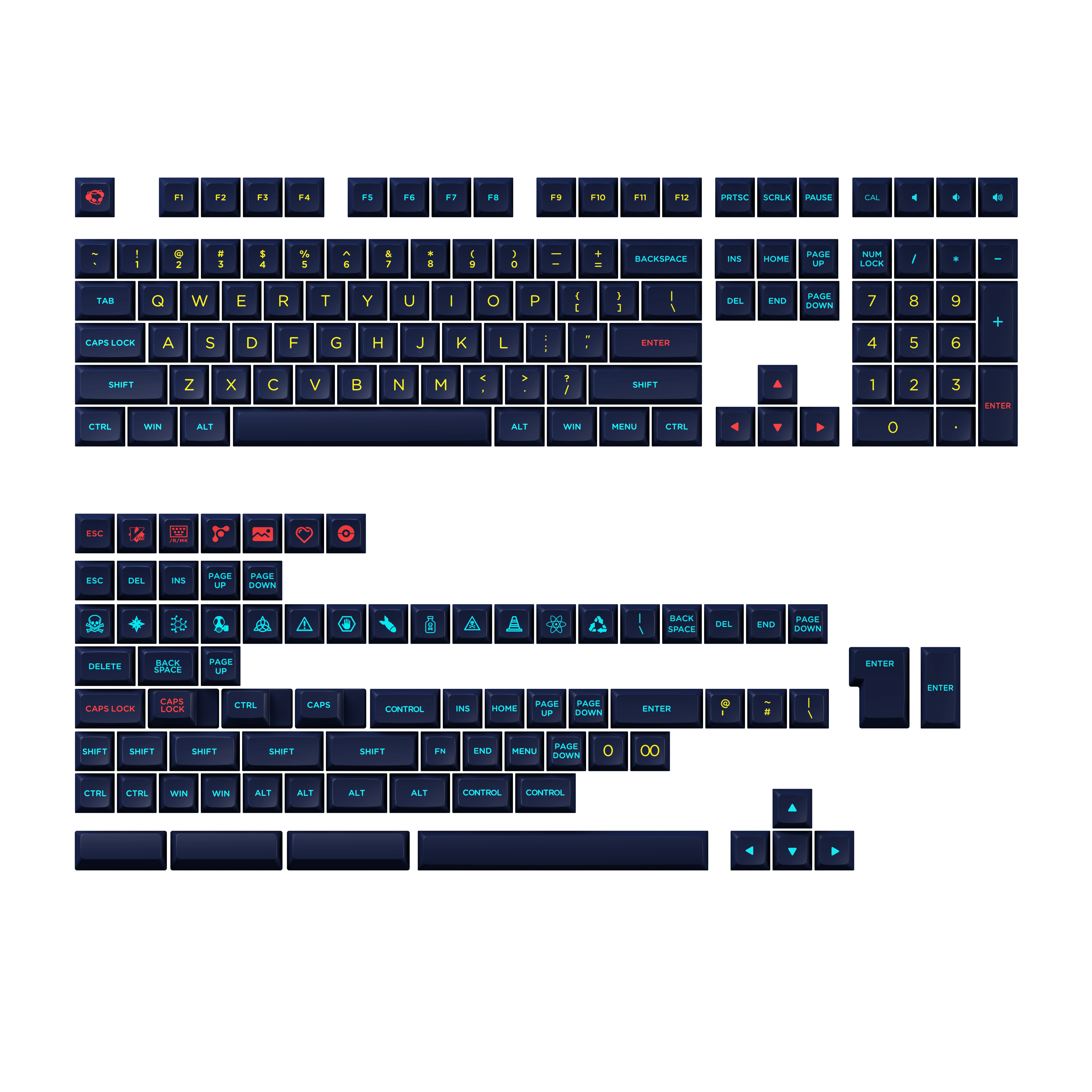Akko Starry Sky Keycaps Set OSA 185 Keys - DataBlitz