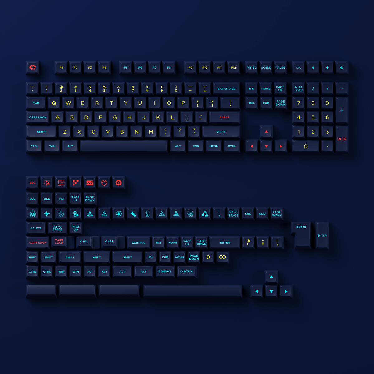Akko Starry Sky Keycaps Set OSA 185 Keys - DataBlitz