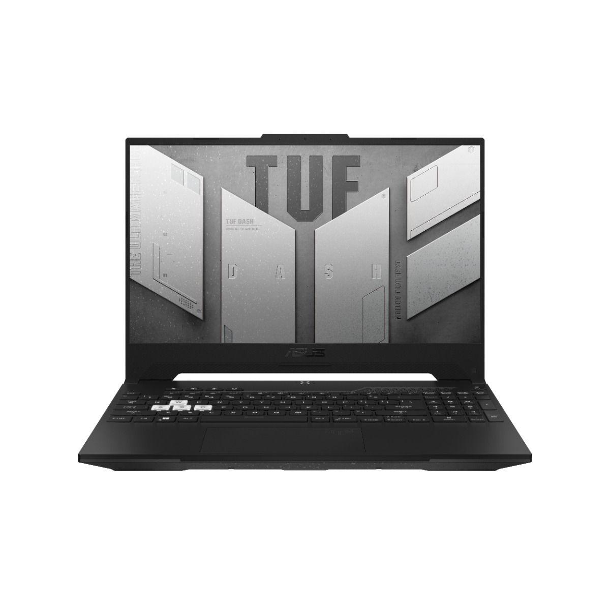 Asus TUF Dash F15 (2022) FX517ZE-HN030W Gaming Laptop (Off Black) | 15.6” FHD | i5-12450H | 8GB RAM DDR5 | 512GB M.2 SSD | RTX™ 3050 Ti | Windows 11 Home | TUF Gaming Backpack - DataBlitz