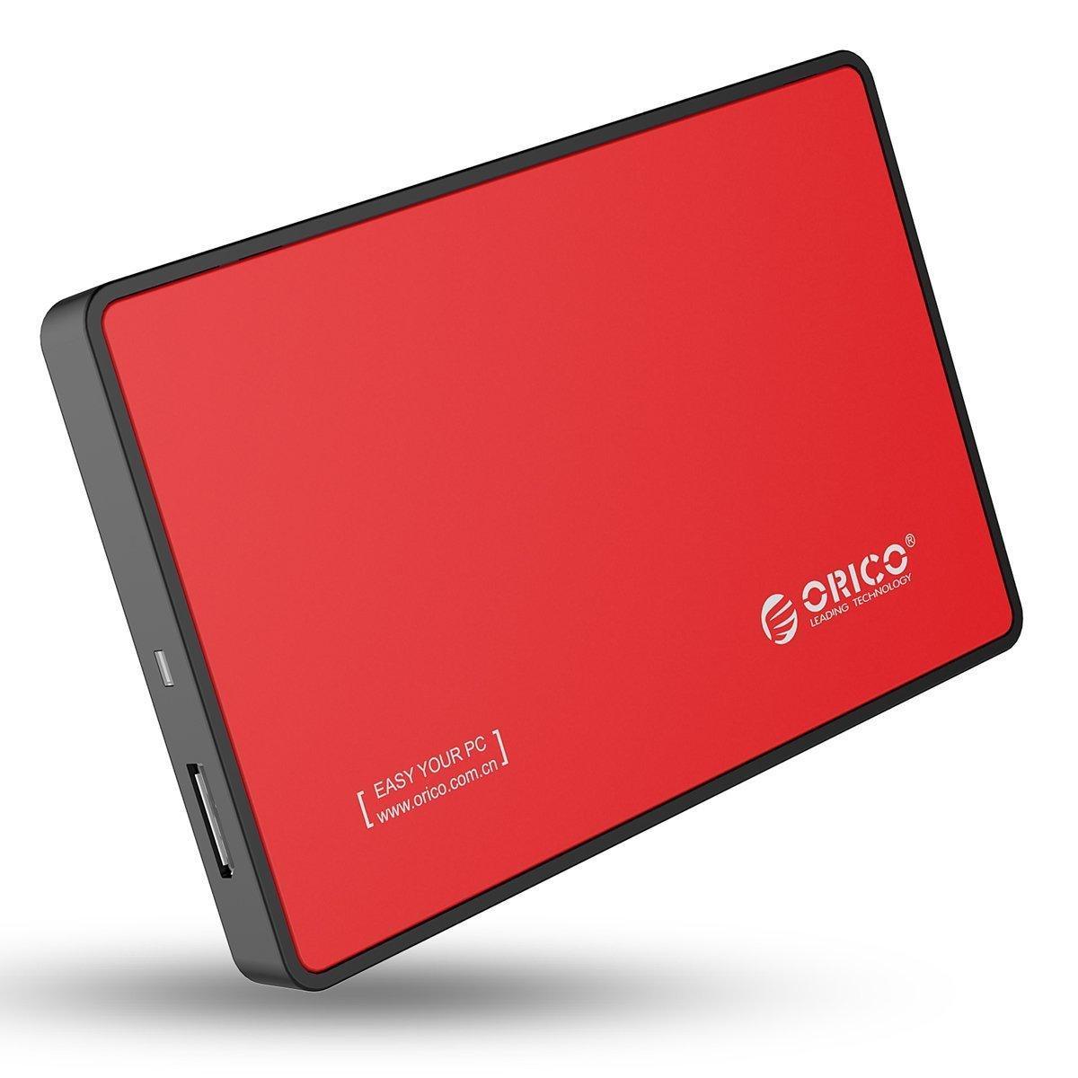 ORICO 2.5” USB 3.0 Hard Drive Enclosure (Red) (2588US3 V1) - DataBlitz